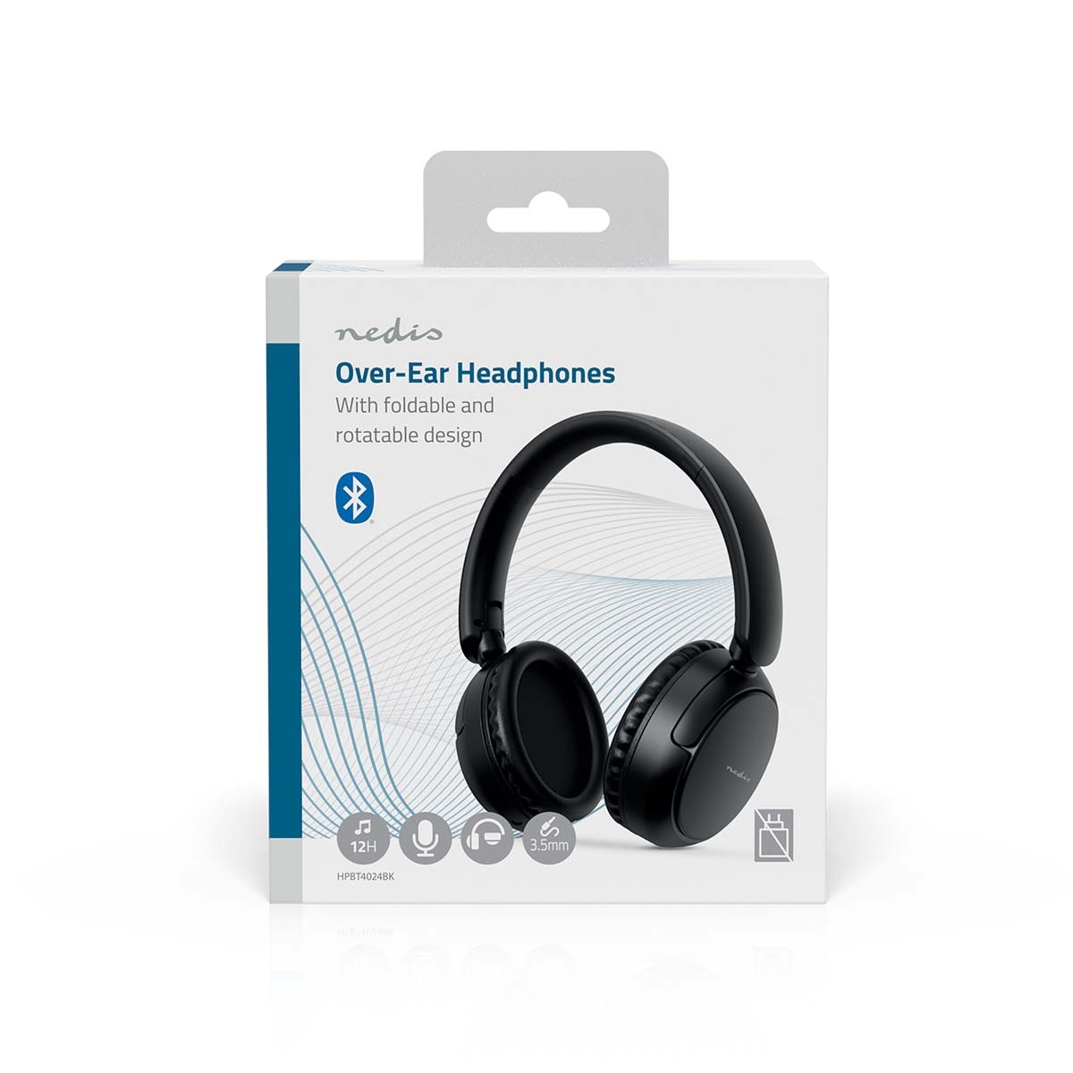 Nedis Bluetooth over-ear hoofdtelefoon met microfoon | zwart - Afbeelding 7