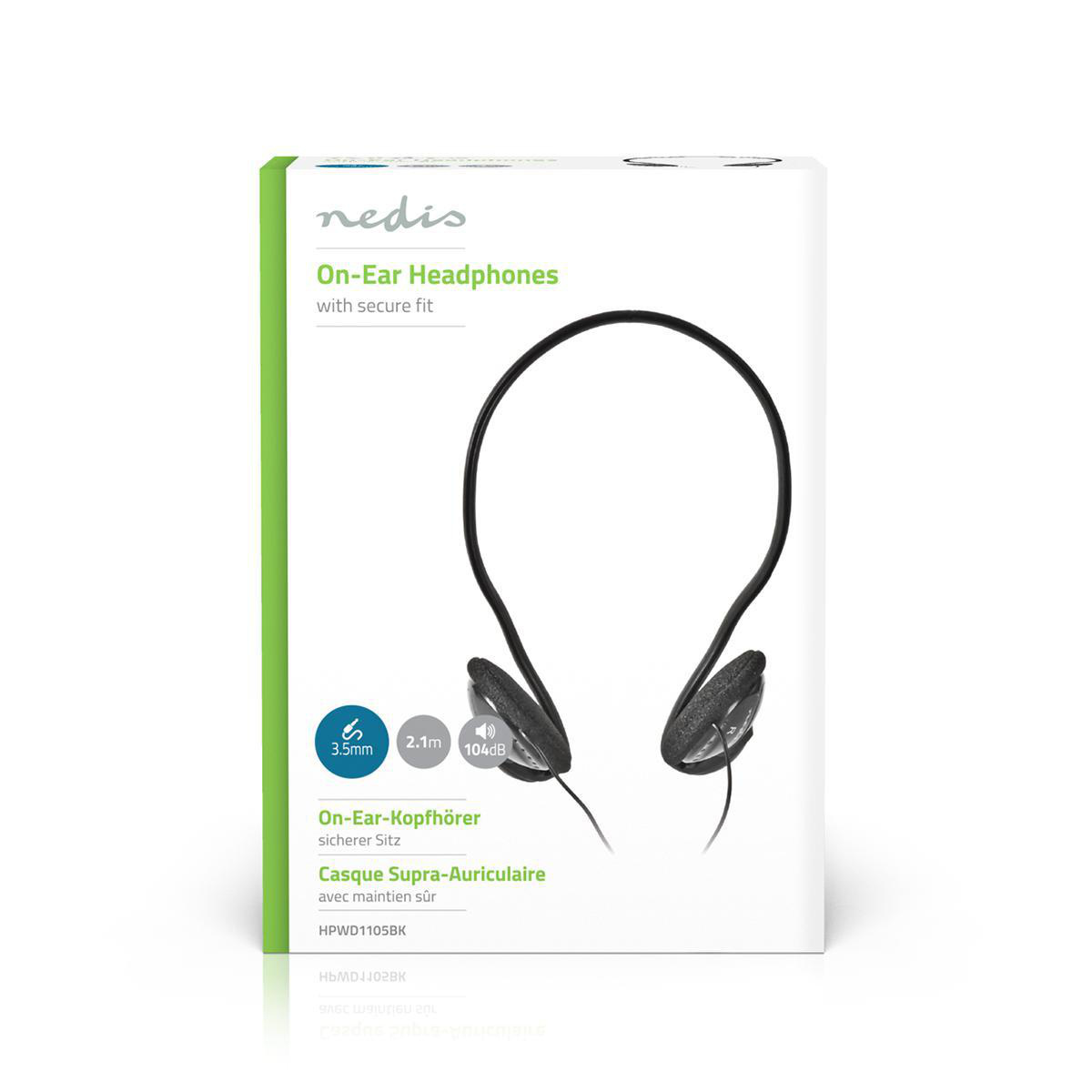 Nedis on-ear hoofdtelefoon met nekband | 2,1 meter - Afbeelding 7