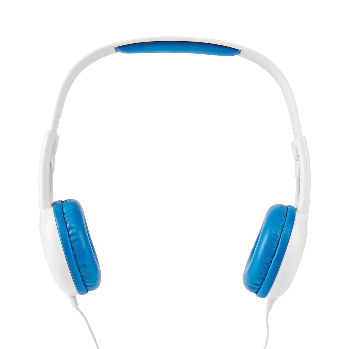 Nedis on-ear kinderhoofdtelefoon | blauw/wit | 1,2 meter - Afbeelding 2