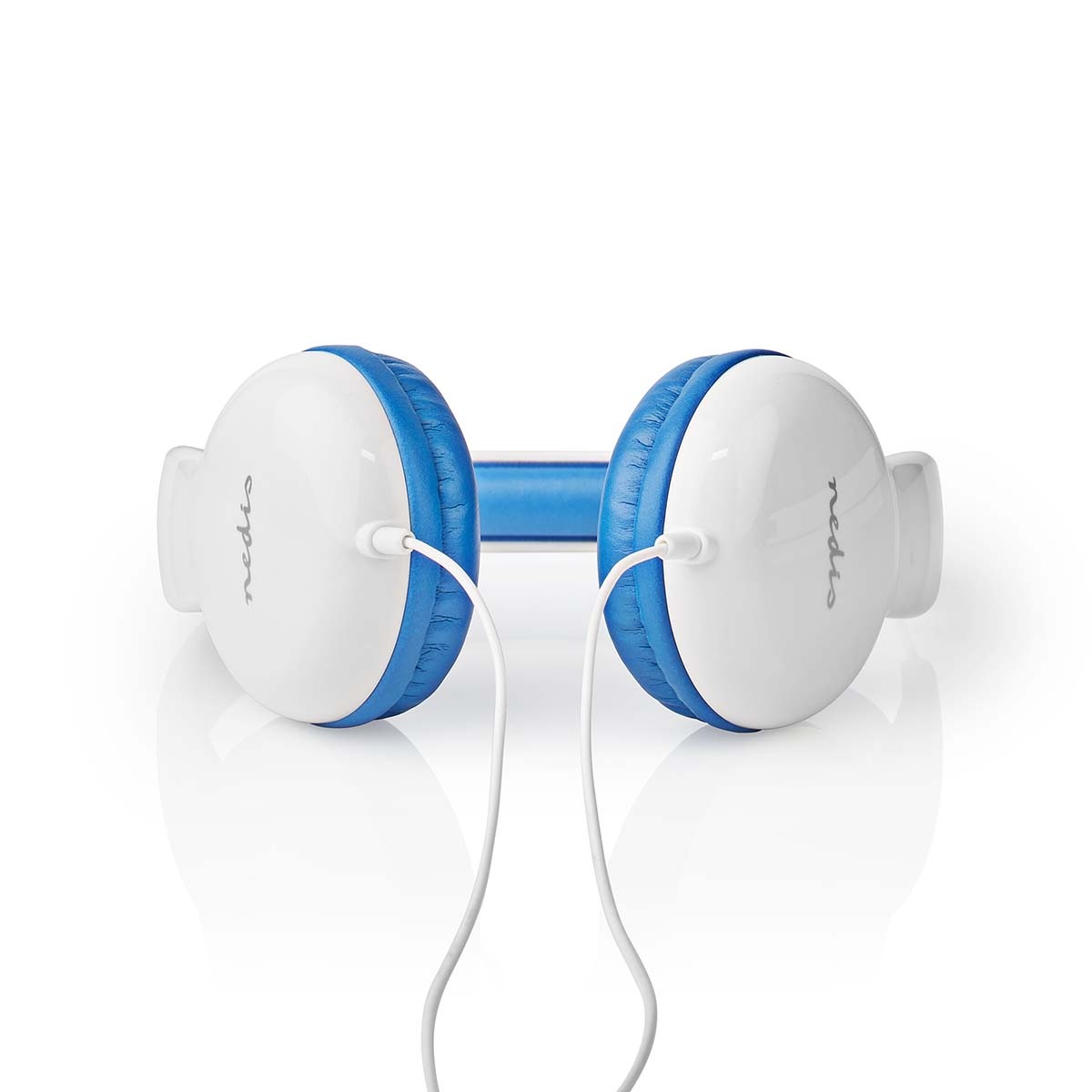 Nedis on-ear kinderhoofdtelefoon | blauw/wit | 1,2 meter - Afbeelding 4