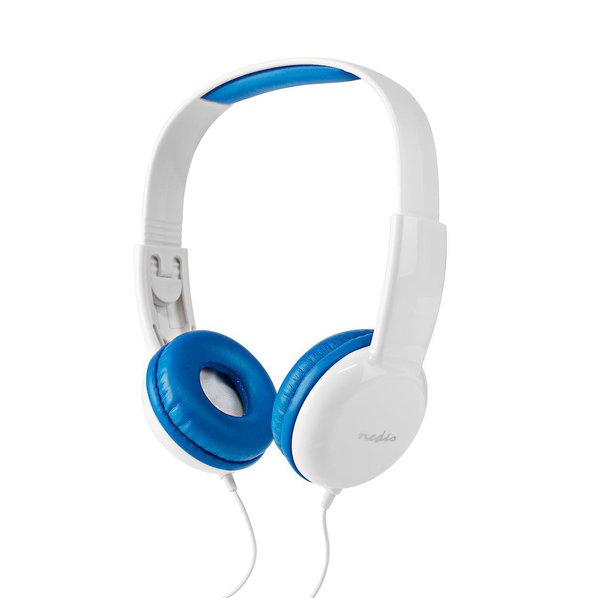 Nedis on-ear kinderhoofdtelefoon | blauw/wit | 1,2 meter - Afbeelding 5