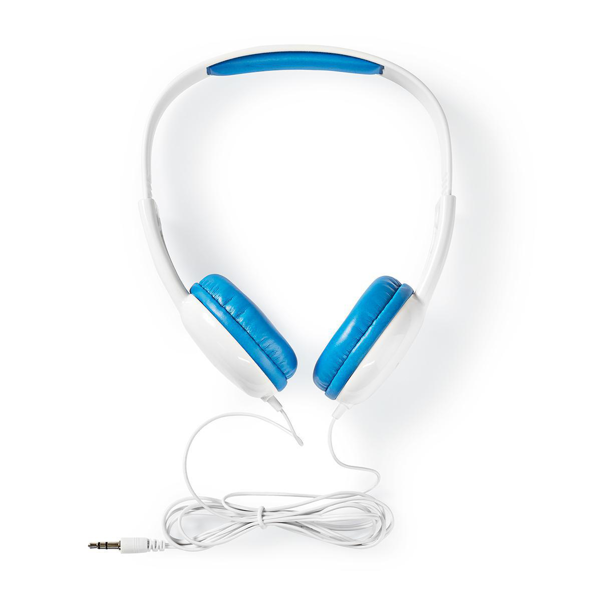 Nedis on-ear kinderhoofdtelefoon | blauw/wit | 1,2 meter - Afbeelding 6