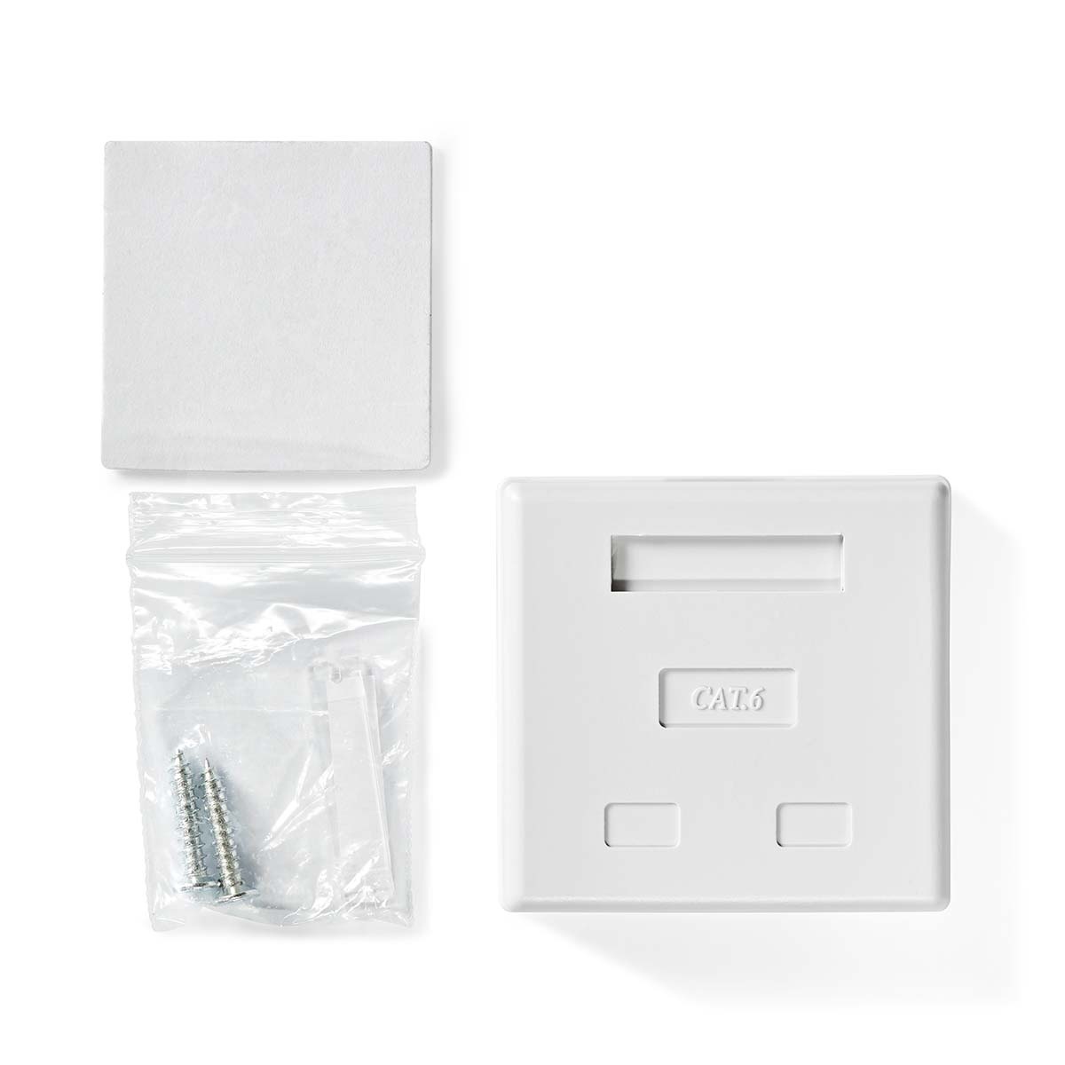 Nedis netwerk uitvoerdoos/montagedoos | CAT6 | STP | 2x RJ45 | wit - Afbeelding 4