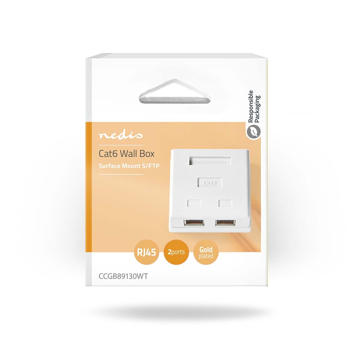 Nedis netwerk uitvoerdoos/montagedoos | CAT6 | STP | 2x RJ45 | wit - Afbeelding 5