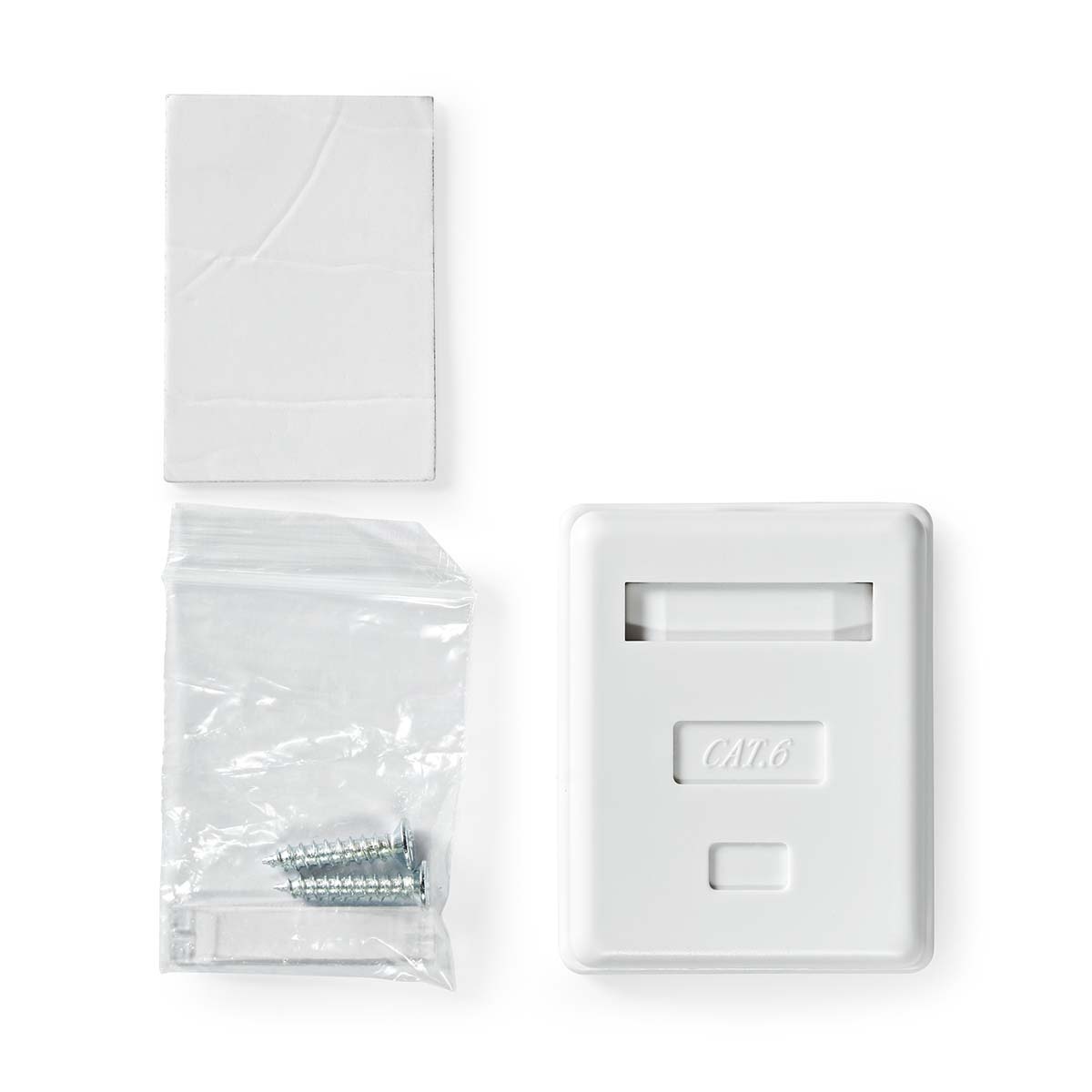 Nedis netwerk uitvoerdoos/montagedoos | CAT6 | UTP | 1x RJ45 | wit - Afbeelding 4