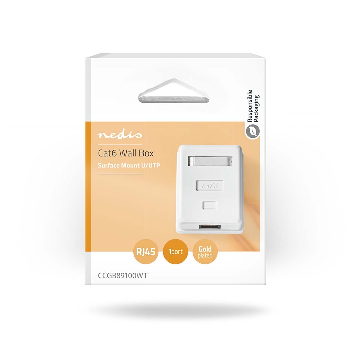 Nedis netwerk uitvoerdoos/montagedoos | CAT6 | UTP | 1x RJ45 | wit - Afbeelding 5