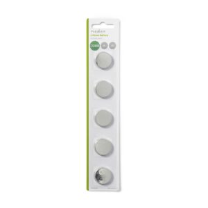 Lithium-Knoopcelbatterij CR2450 | 3 V DC | 5-Pak | Zilver