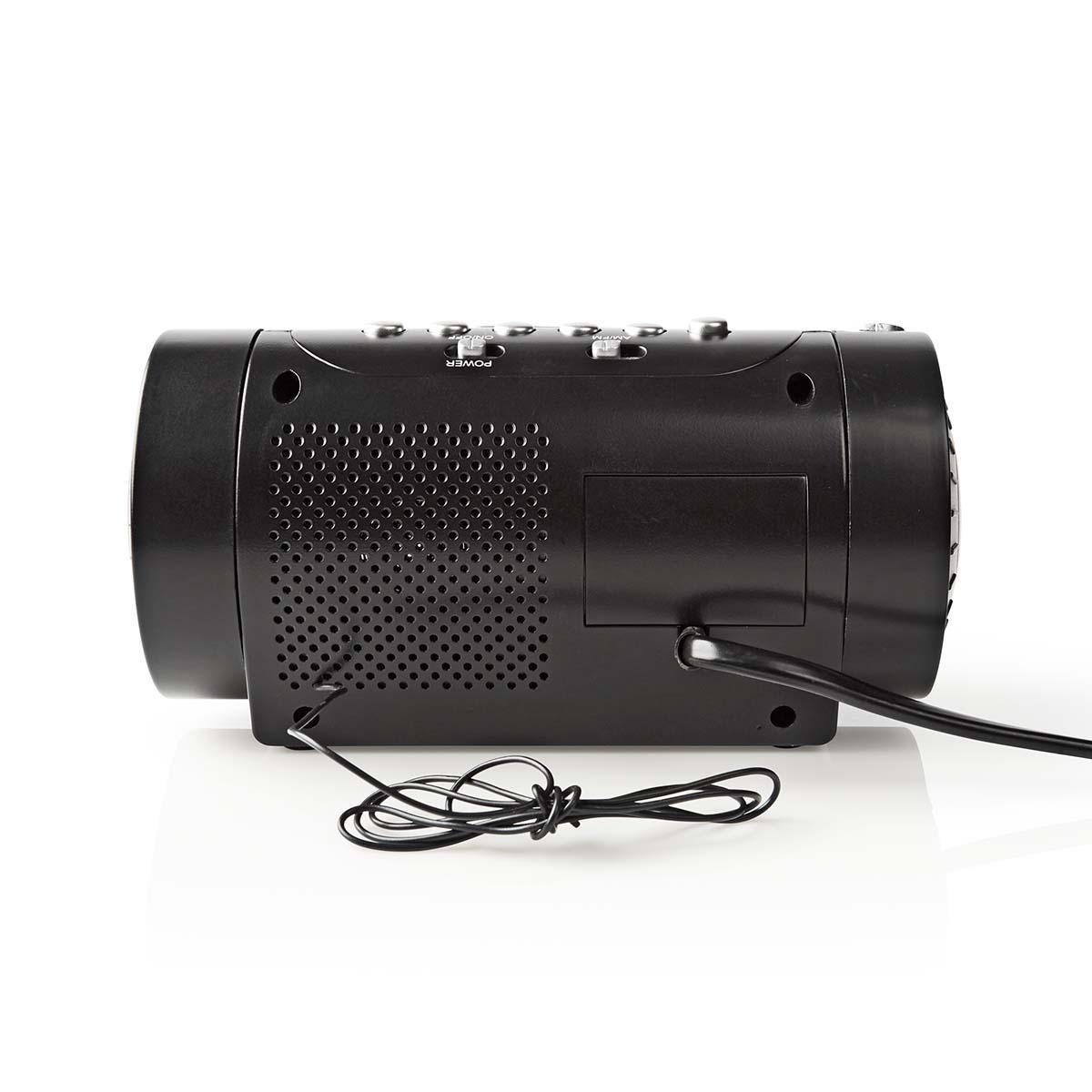 Nedis digitale wekkerradio | tijdprojectie | AM/FM-radio | zwart - Afbeelding 3