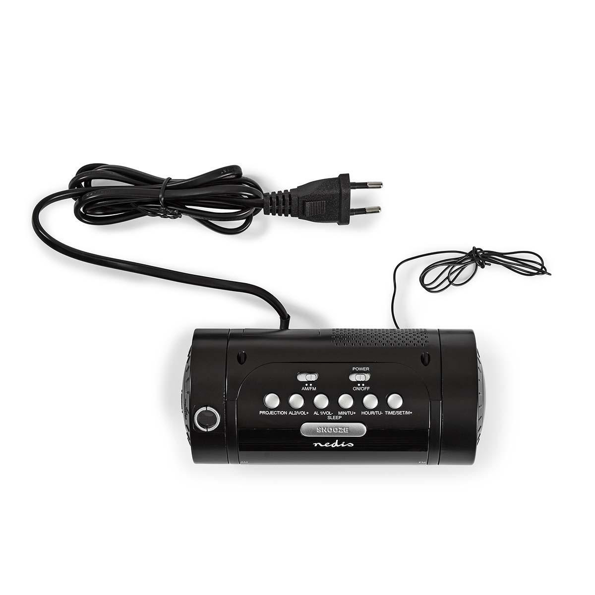 Nedis digitale wekkerradio | tijdprojectie | AM/FM-radio | zwart - Afbeelding 6