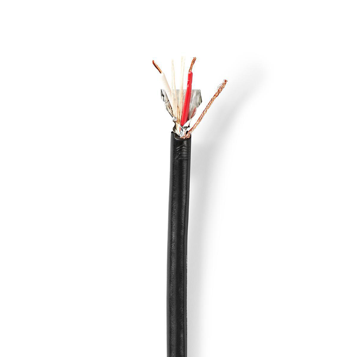 Nedis 2-aderige microfoonkabel | 2x 0,35mm | zwart | 100 meter - Afbeelding 3