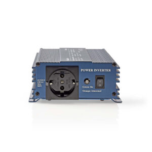 Omvormer Pure Sinusgolf | Ingangsvoltage: 12 V DC | Apparaat stroomoutput: Type F (CEE 7/3) | 230 V AC 50 Hz | 300 W | Piekvermogen: 500 W | Screw Terminal | Zuivere Sinusgolf | Zekering | Blauw
