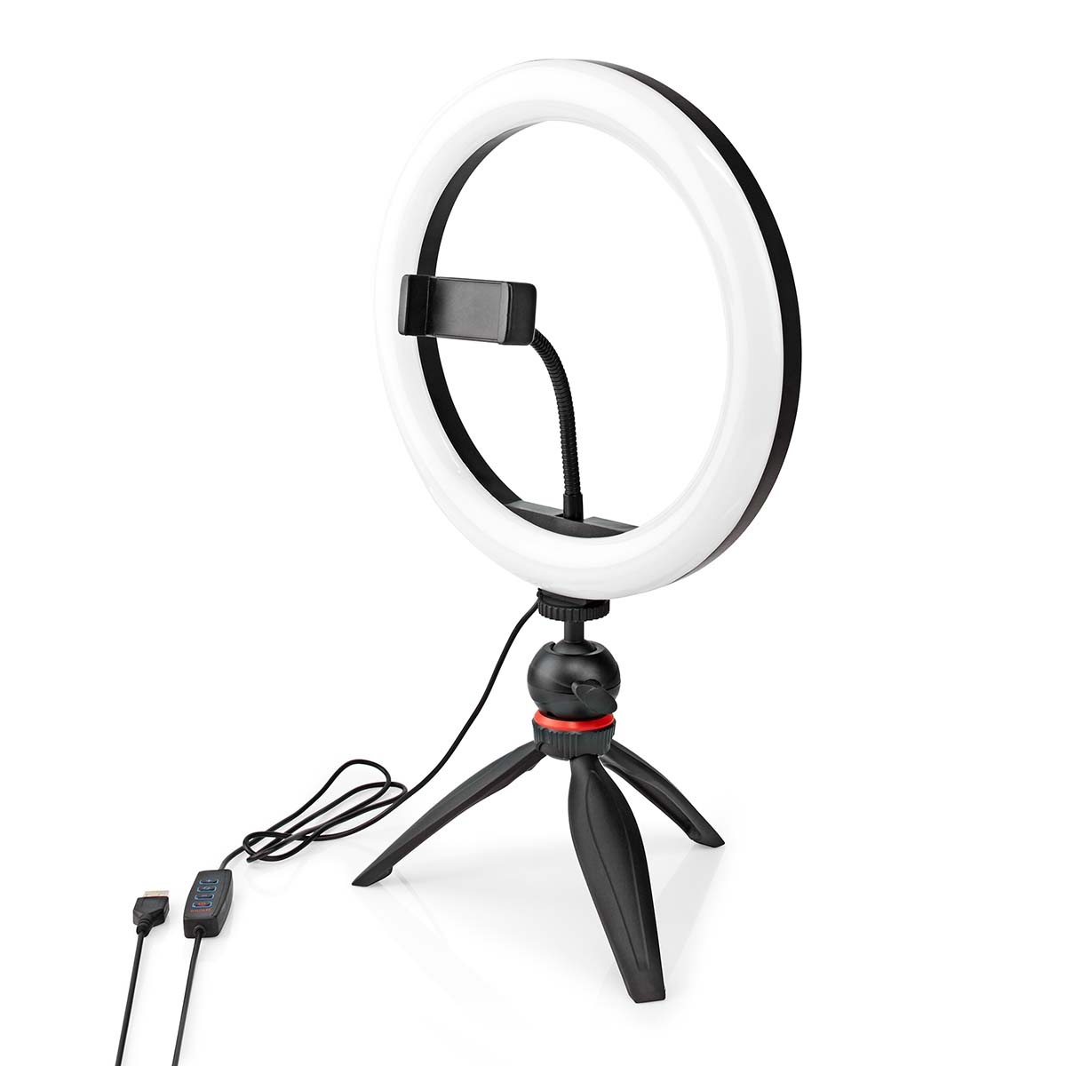 Nedis smartphone tafelstandaard met ringlicht | compact - Afbeelding 3