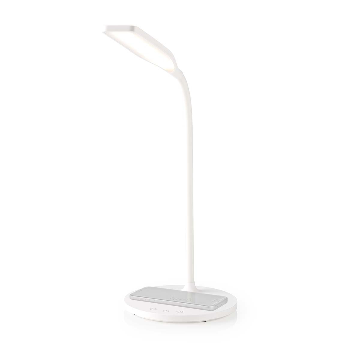 Nedis bureaulamp met draadloze Qi lader | 15W | wit - Afbeelding 7