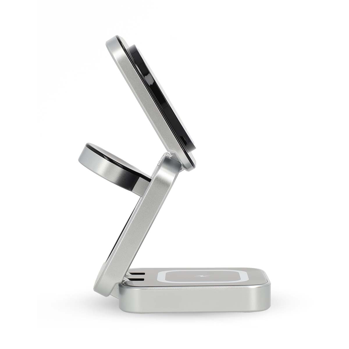 Nedis 3-in-1 draadloze Qi lader | 15W | zwart/zilver - Afbeelding 5