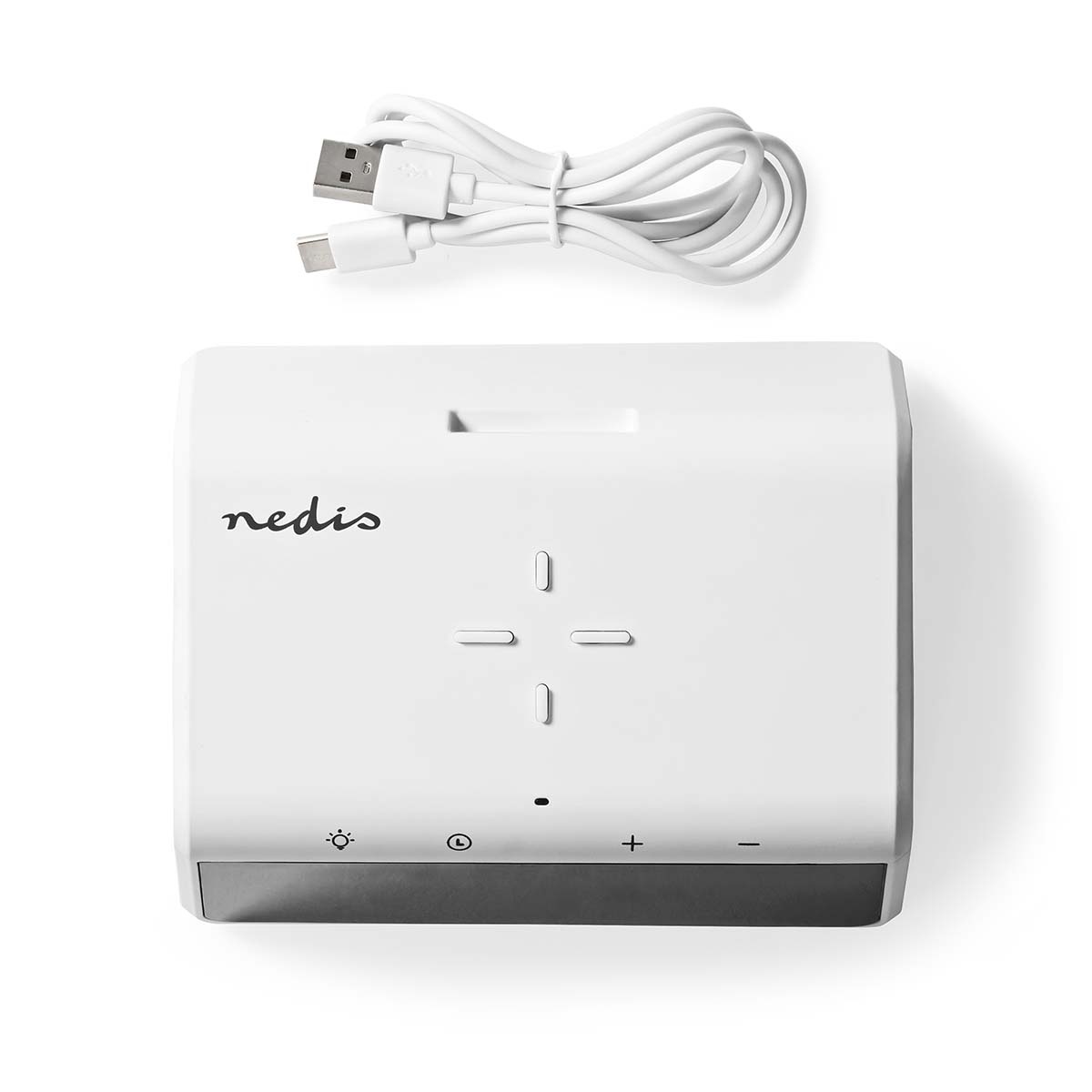 Nedis wekker met nachtlamp en draadloze Qi lader | 15W | wit - Afbeelding 6
