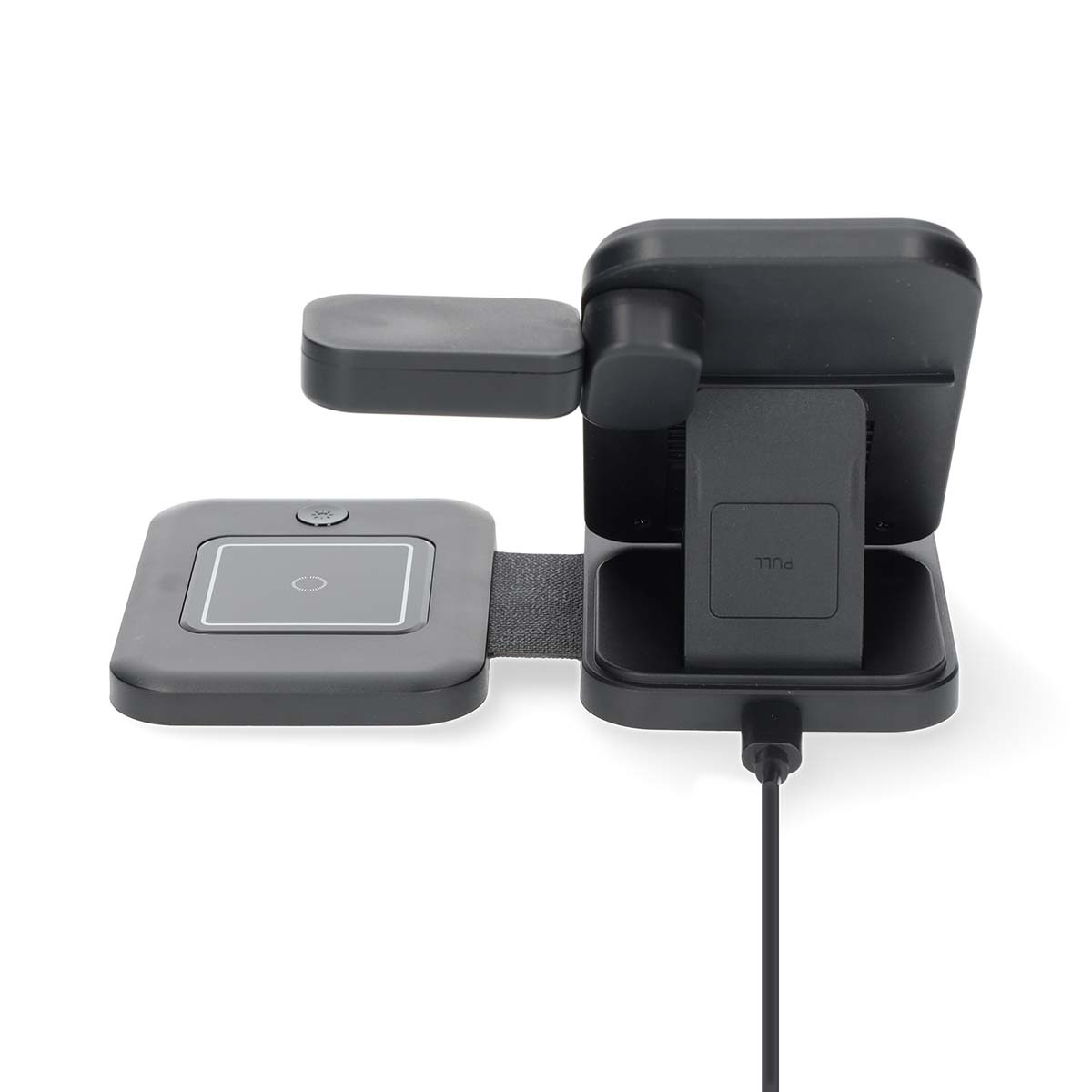 Nedis 3-in-1 draadloze Qi lader | 15W | zwart - Afbeelding 5