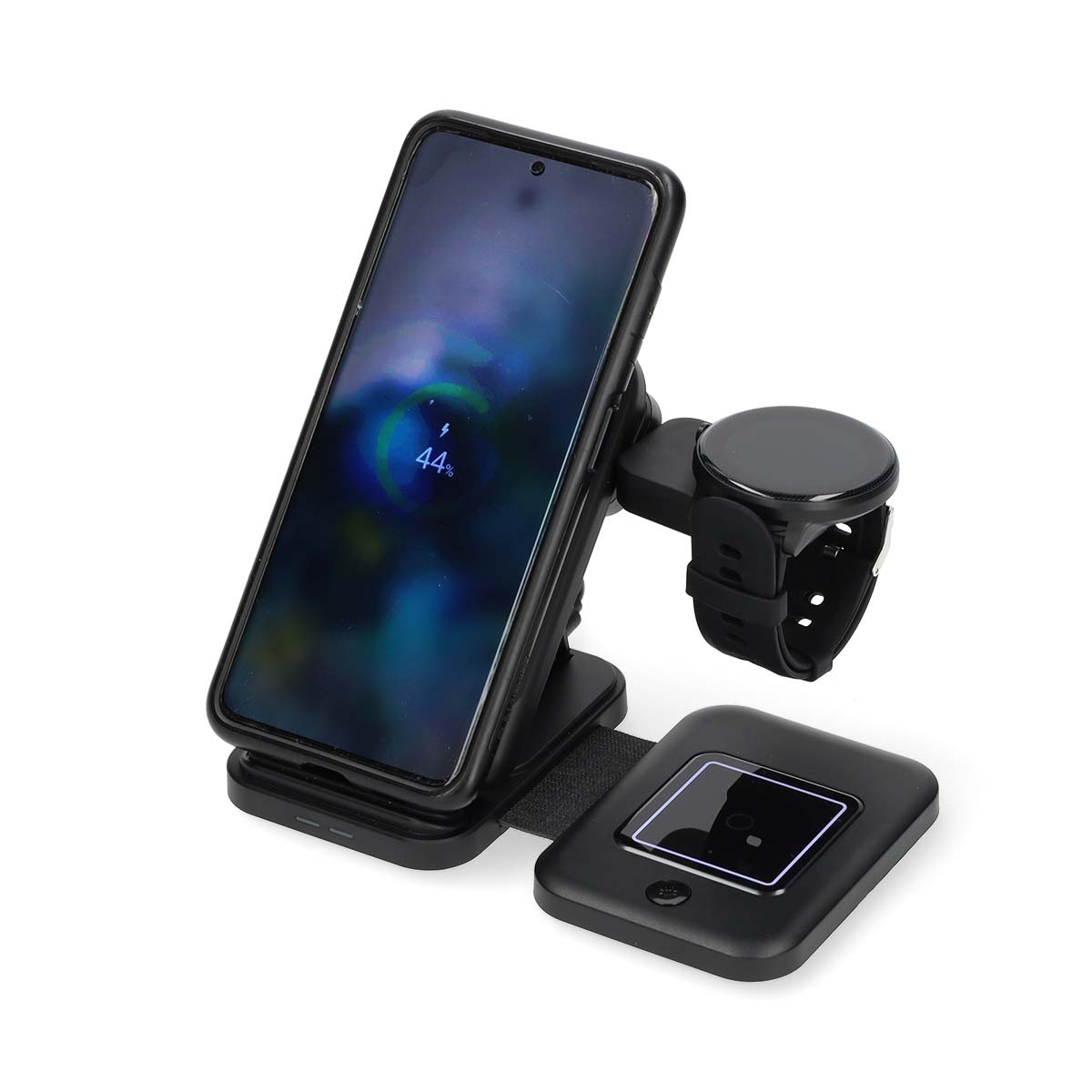 Nedis 3-in-1 draadloze Qi lader | 15W | zwart - Afbeelding 8