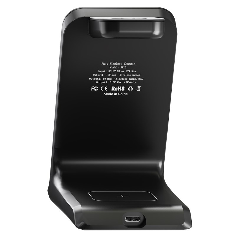 Goobay 3-in-1 draadloze Qi lader | 15W + 5W + 3,5W - Afbeelding 3