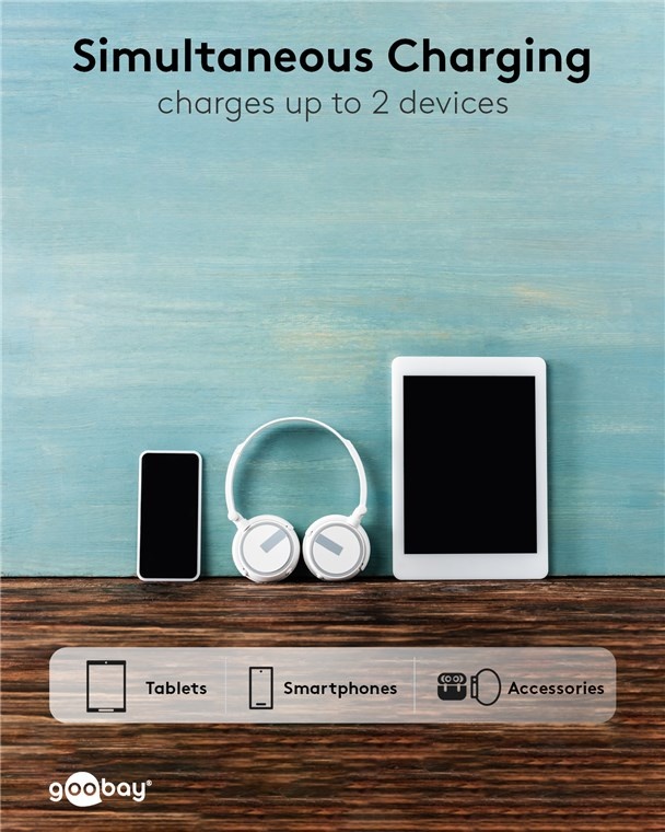 Goobay slimline powerbank | USB-A/USB-C | 10.000 mAh | zwart - Afbeelding 6
