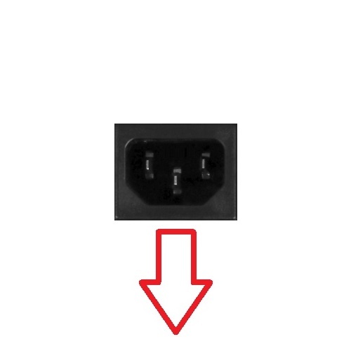 Nedis C13 (haaks/beneden) - C14 stroomadapter | zwart - Afbeelding 2