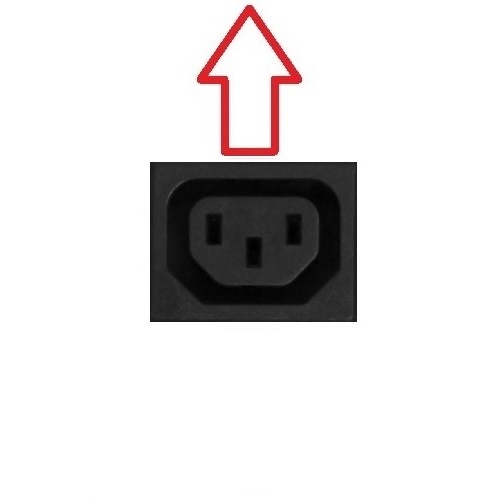 Nedis C13 (haaks/beneden) - C14 stroomadapter | zwart - Afbeelding 3