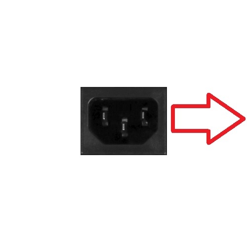 Nedis C13 (haaks/rechts) - C14 stroomadapter | zwart - Afbeelding 2