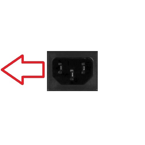 Nedis C13 (haaks/links) - C14 stroomadapter | zwart - Afbeelding 2