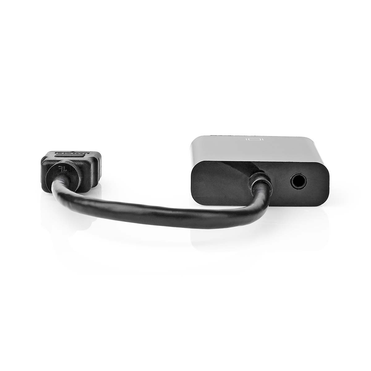 Nedis HDMI naar VGA + 3,5mm Jack adapter | zwart | 0,20 meter - Afbeelding 2