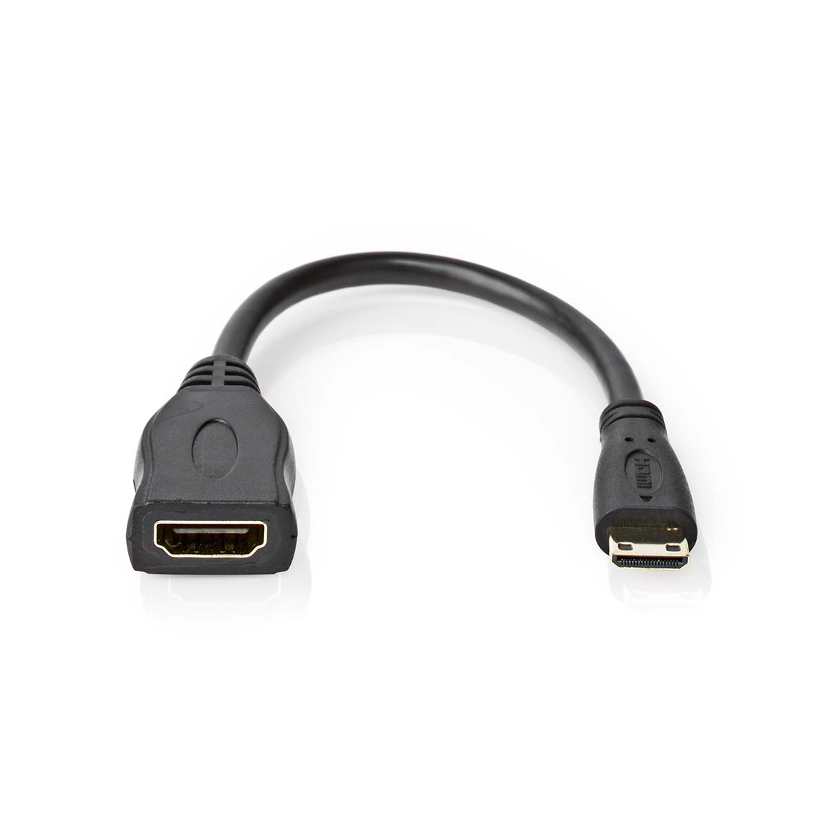 Nedis Mini HDMI - HDMI adapter | HDMI1.4 (4K 30Hz) | 0,20 meter - Afbeelding 2