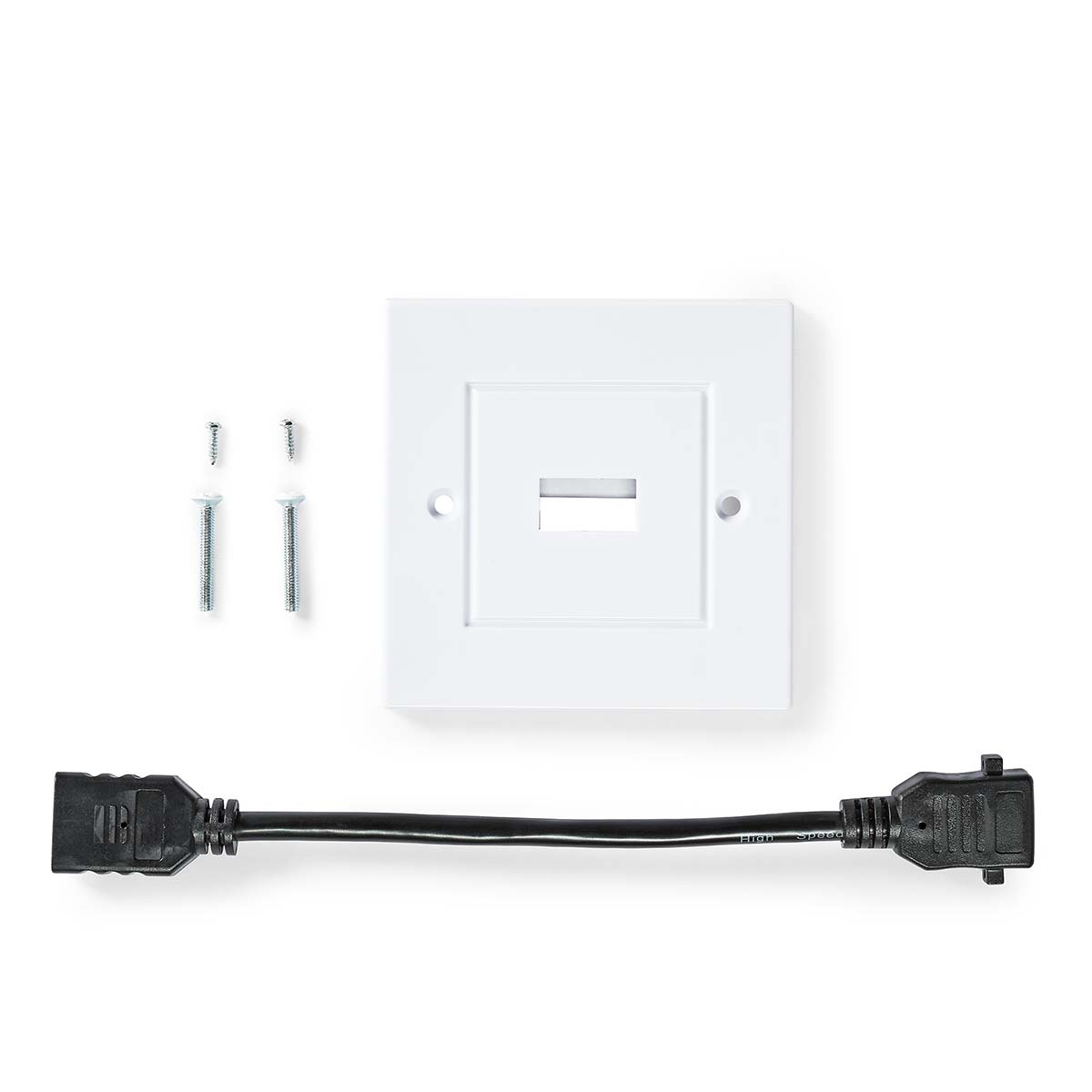 Nedis HDMI wandcontactdoos | HDMI2.0 (4K 60Hz + HDR) | wit | 0,20 meter - Afbeelding 4