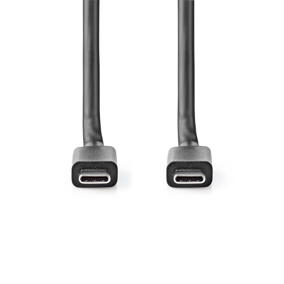Nedis USB-C kabel | USB3.2 20 Gbps | PD 100W | 4K 60Hz | zwart | 2 meter - Afbeelding 2