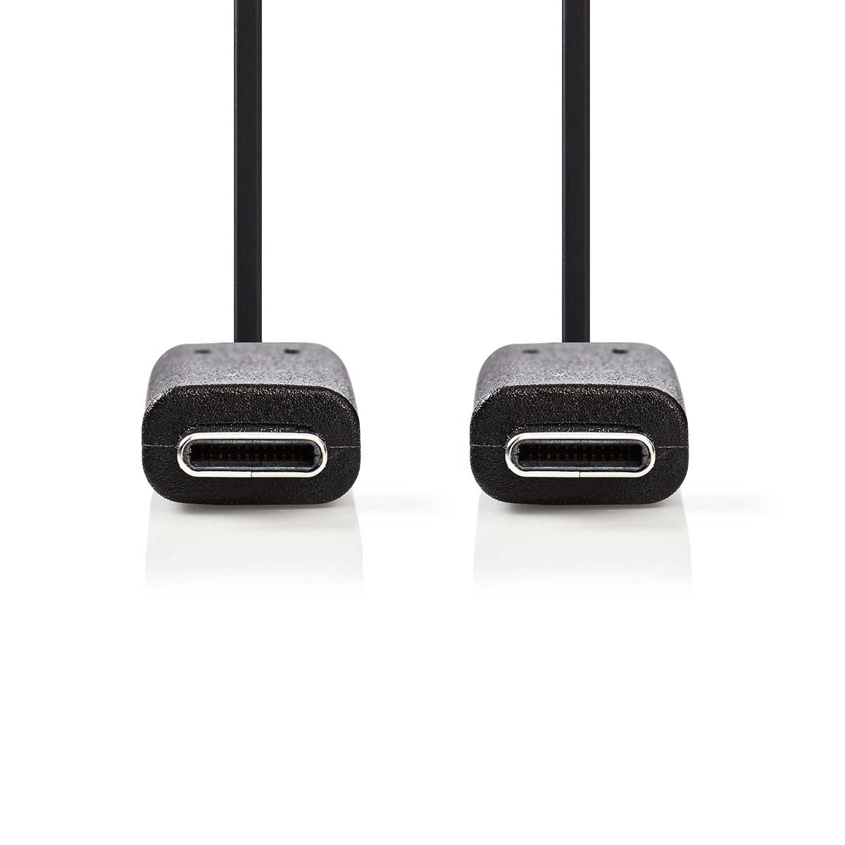 Nedis USB-C kabel | USB3.0 5 Gbps | PD 60W | 4K 60Hz | zwart | 2 meter - Afbeelding 2