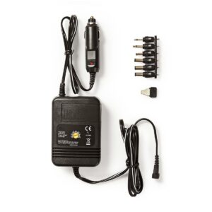 Universal DC Power Adapter | Auto-Adapter | 24 W | Ingangsvoltage: 12 V DC / 24 V DC | 1.5 / 3 / 4.5 / 6 / 7.5 / 9 / 12 V DC | Universeel | Maximale uitgangsstroom per poort: 2.0 A | Zwart