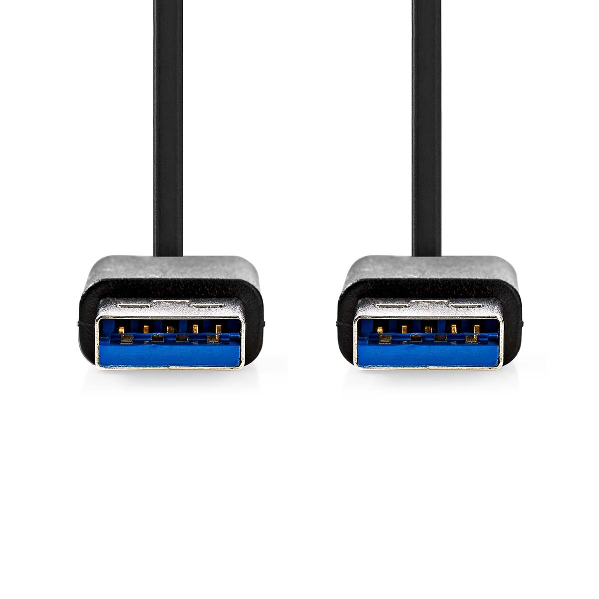 Nedis USB-A kabel | USB3.0 5 Gbps | tot 2A | zwart | 1 meter - Afbeelding 2
