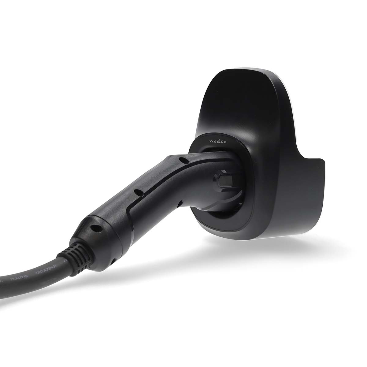 Nedis wandbeugel met kabelhouder voor EV Type 2 oplaadkabel en connector - Afbeelding 4