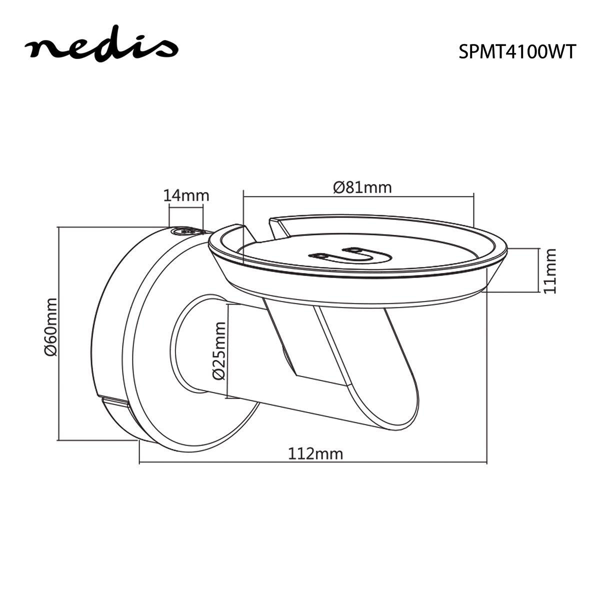 Nedis muurbeugel voor Google Home | wit - Afbeelding 9