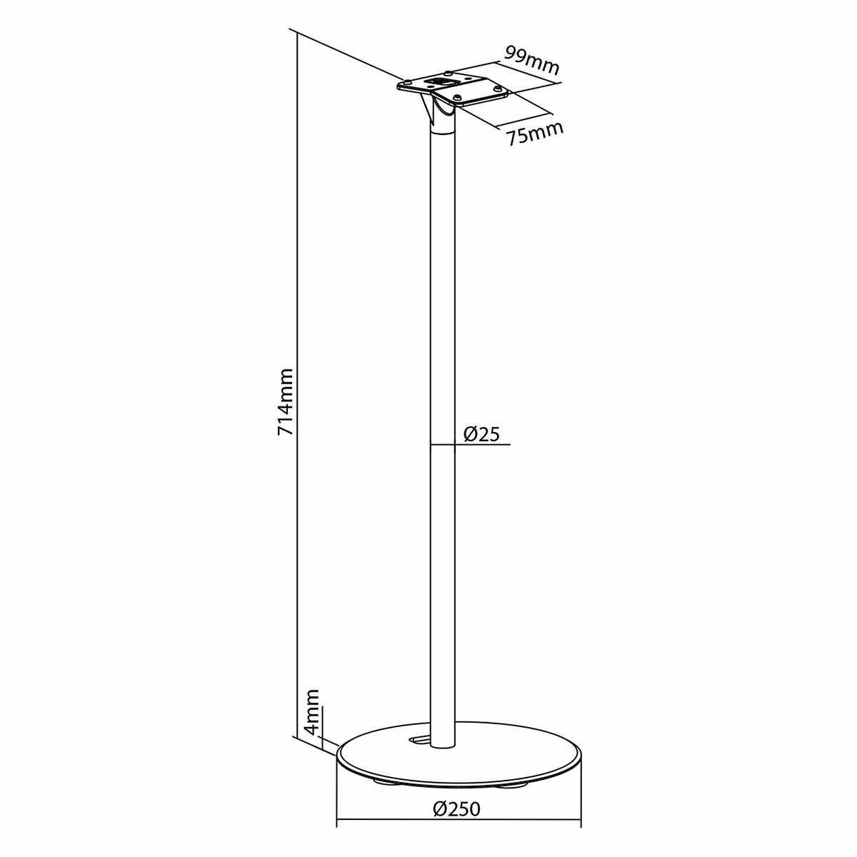Nedis statief voor Sonos Era 300 | zwart - Afbeelding 9