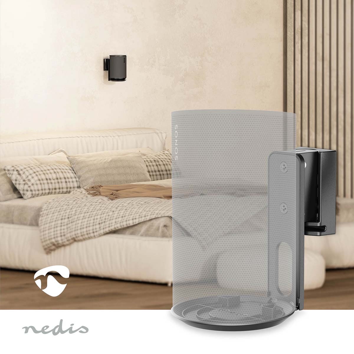 Nedis muurbeugel voor Sonos Era 100 / Era 100 SL | full motion | zwart - Afbeelding 8