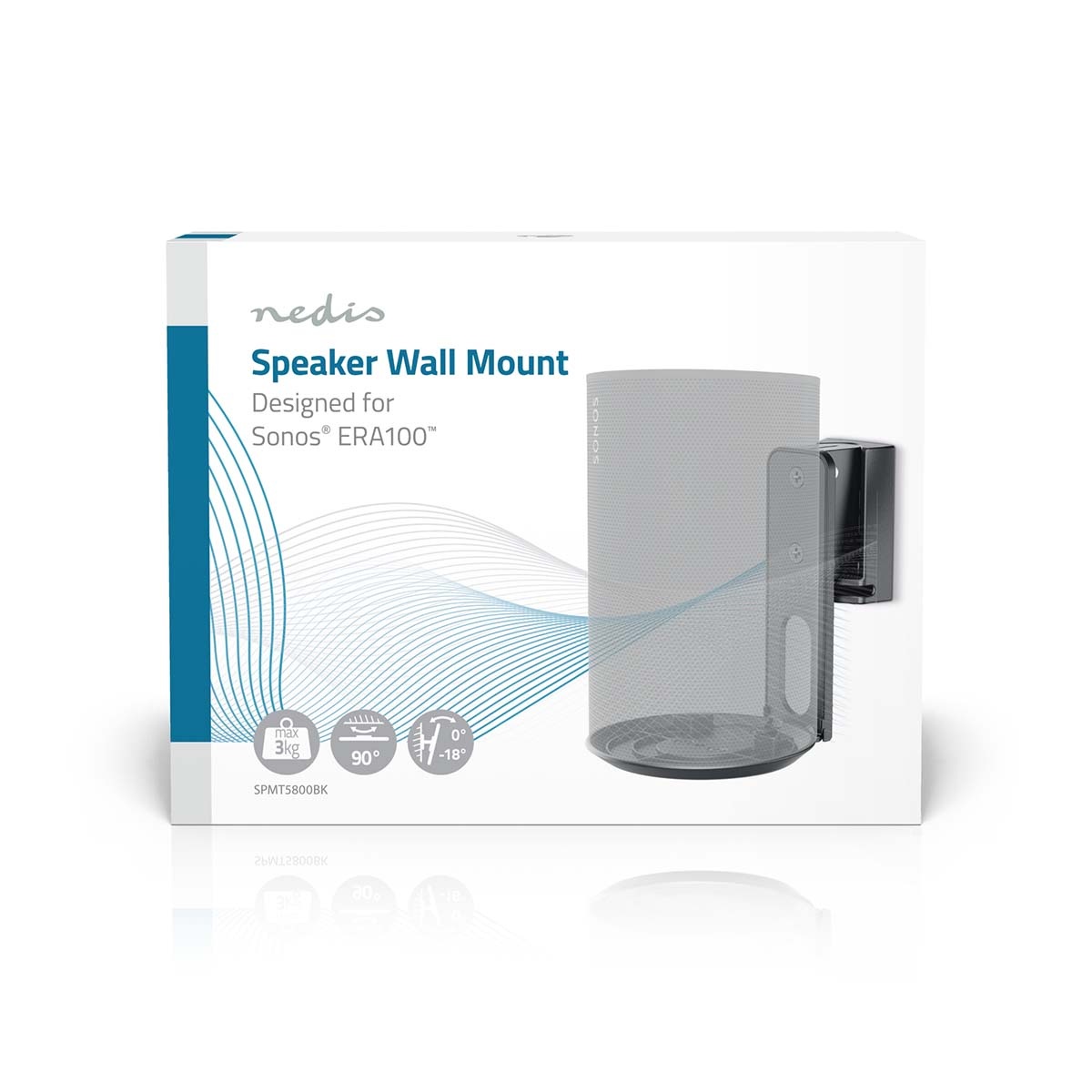Nedis muurbeugel voor Sonos Era 100 / Era 100 SL | full motion | zwart - Afbeelding 9