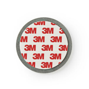 Montageset | Diameter: 70 mm | Magnetisch | Dubbelzijdige tape | Zilver