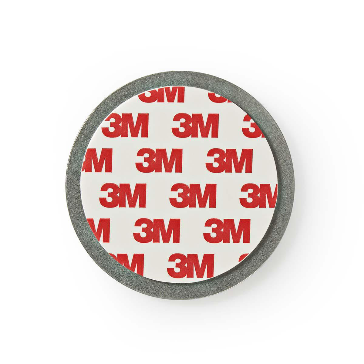 Montageset | Diameter: 70 mm | Magnetisch | Dubbelzijdige tape | Zilver