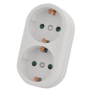 Stopcontact-Splitter | Type-F (CEE 7/7) | 250 V AC 50 Hz | Randaarde stekker / Type F (CEE 7/7) | 250 V AC 50/60 Hz | 16.0 A | 3500 W | Wit