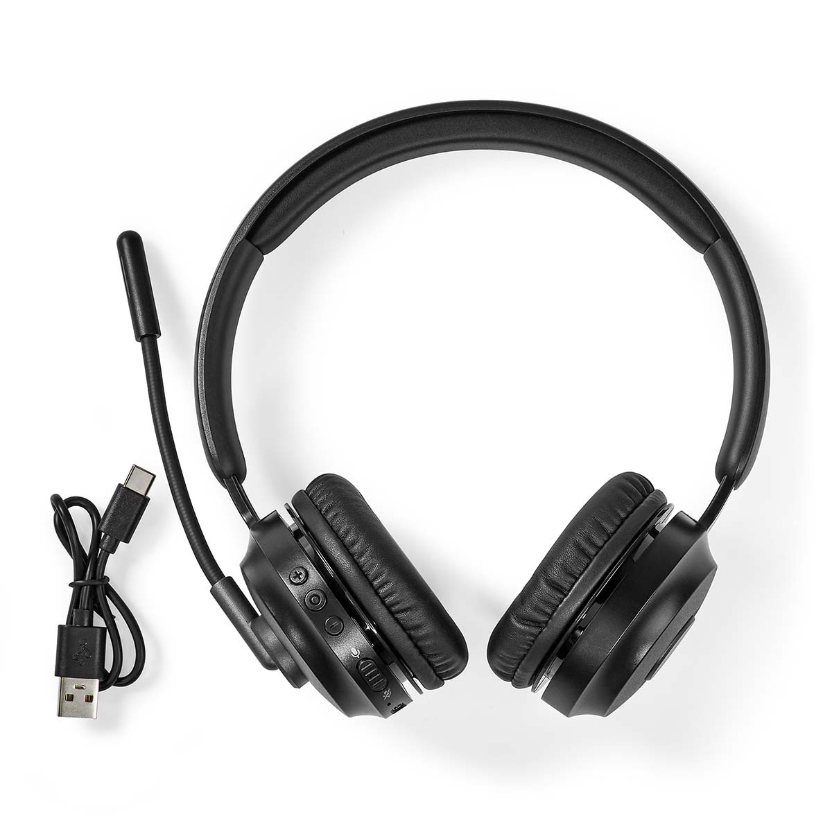 Nedis comfortabele stereo on-ear PC-headset | Bluetooth - Afbeelding 7