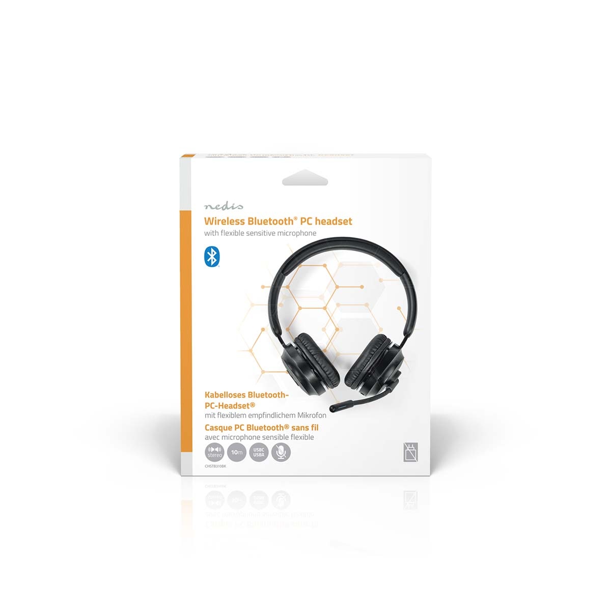 Nedis comfortabele stereo on-ear PC-headset | Bluetooth - Afbeelding 9
