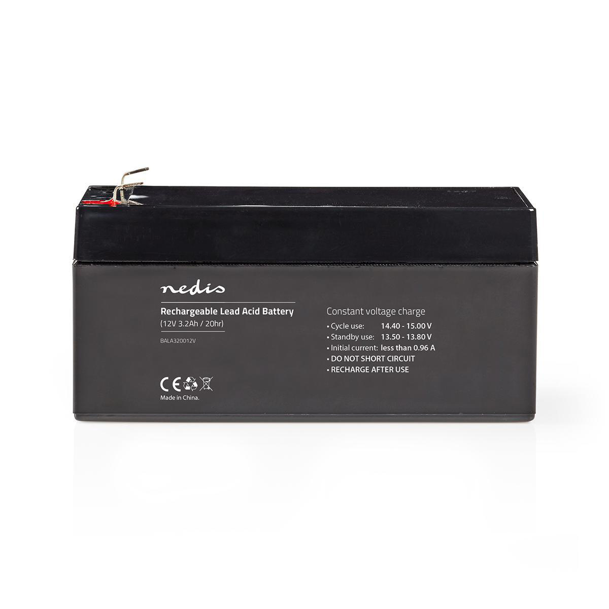 Nedis oplaadbare loodaccu | 12V | 3200 mAh - Afbeelding 2