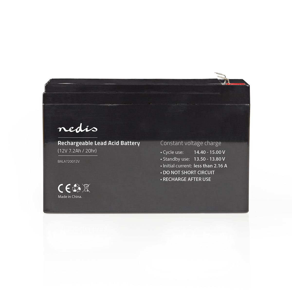 Nedis oplaadbare loodaccu | 12V | 7200 mAh - Afbeelding 2