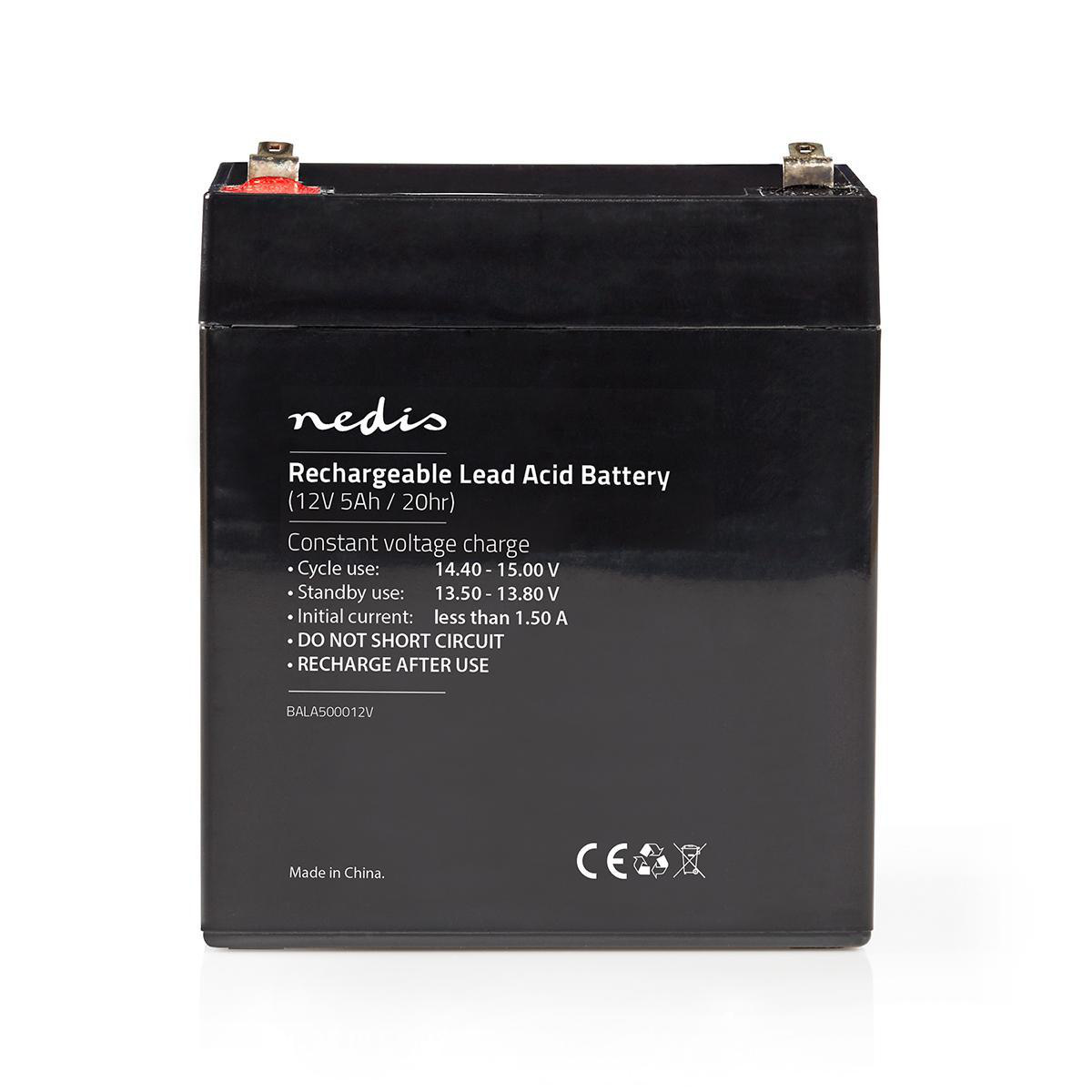 Nedis oplaadbare loodaccu | 12V | 5000 mAh - Afbeelding 2