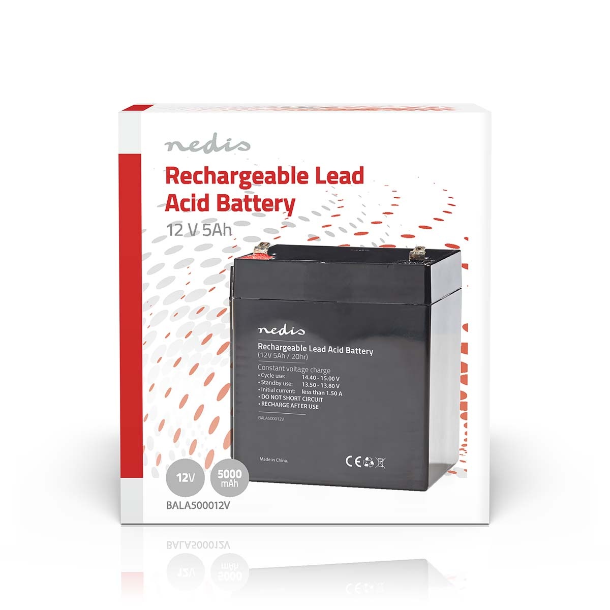 Nedis oplaadbare loodaccu | 12V | 5000 mAh - Afbeelding 5