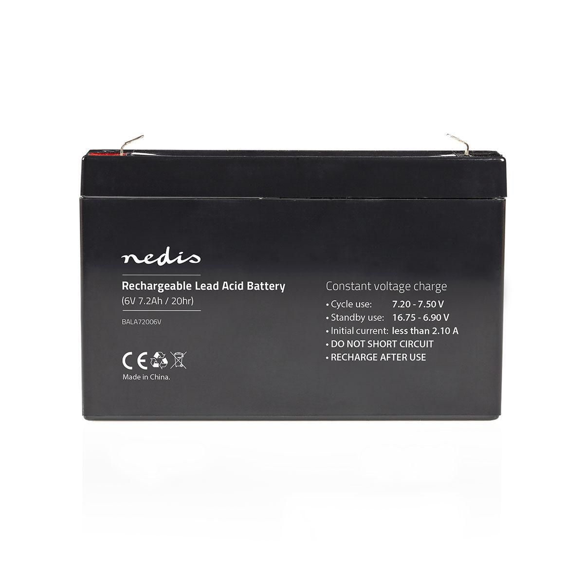 Nedis oplaadbare loodaccu | 6V | 7200 mAh - Afbeelding 2