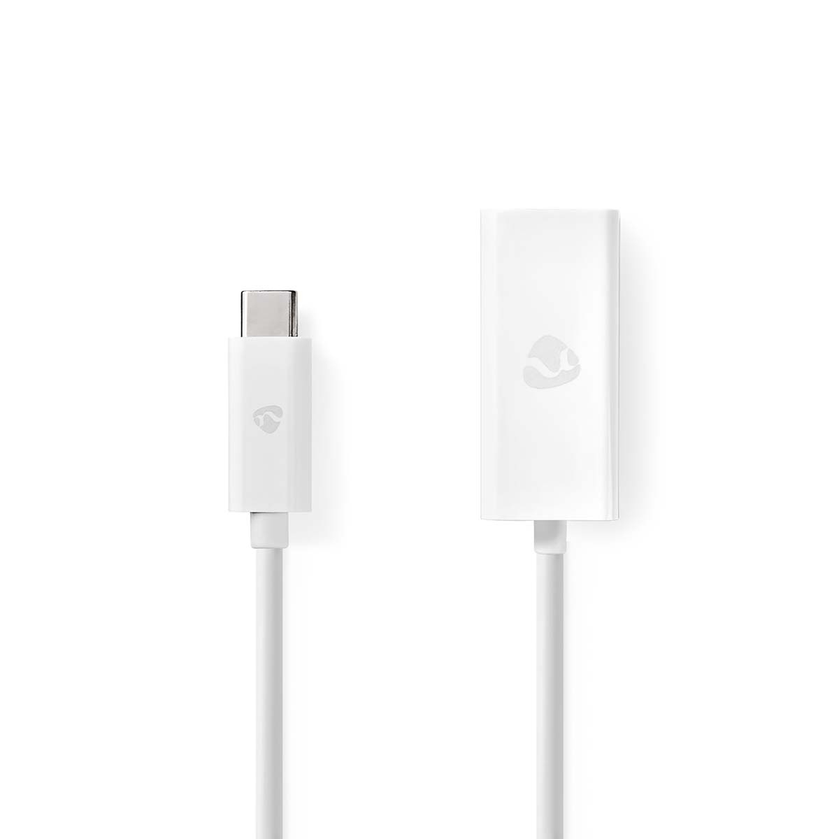 Nedis USB-C naar RJ45 LAN adapter | USB3.0 | CAT6 | wit | 0,20 meter - Afbeelding 2